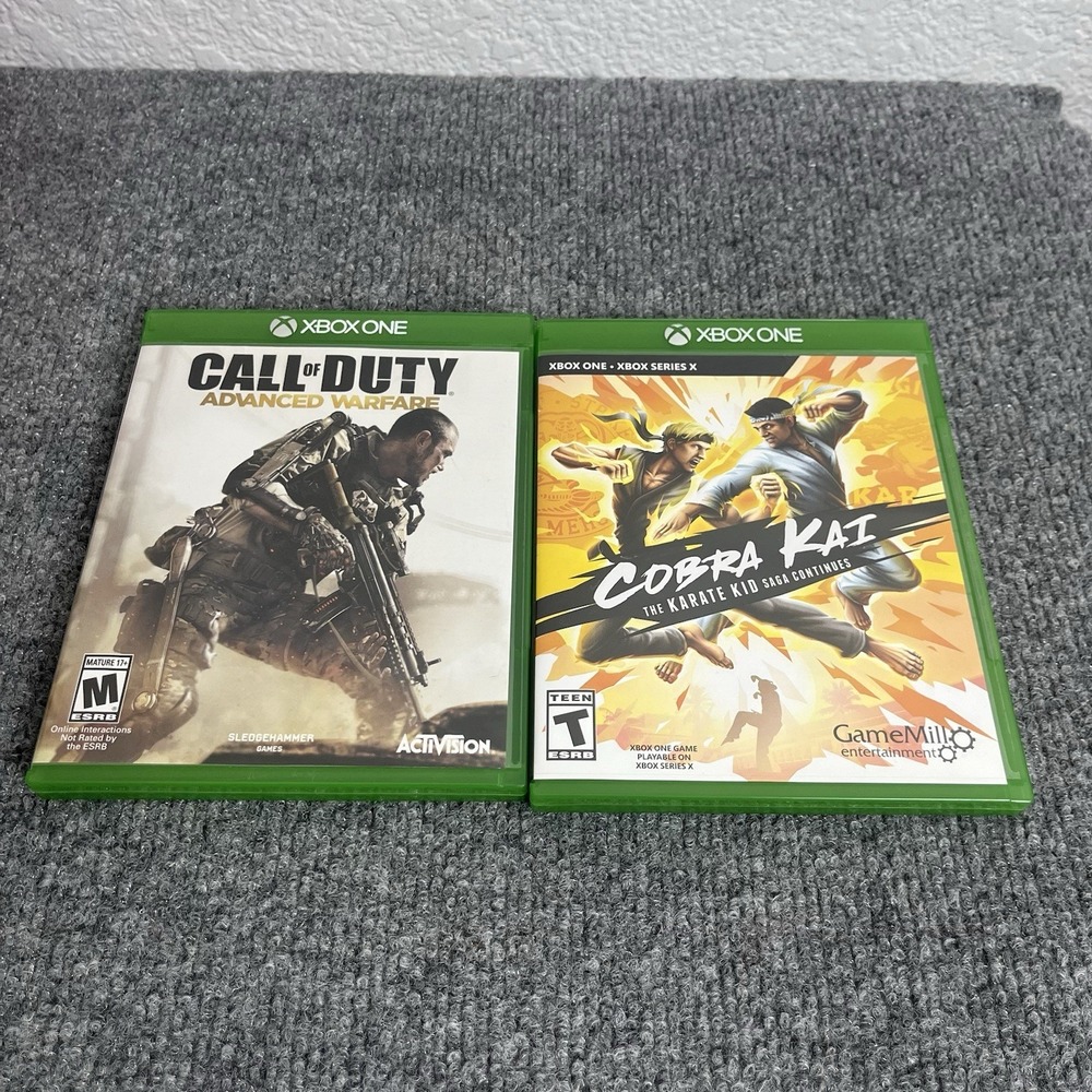 Xbox One Bundle‎ Call of Duty Advanced Warfare + Cobra Kai Tested Working!